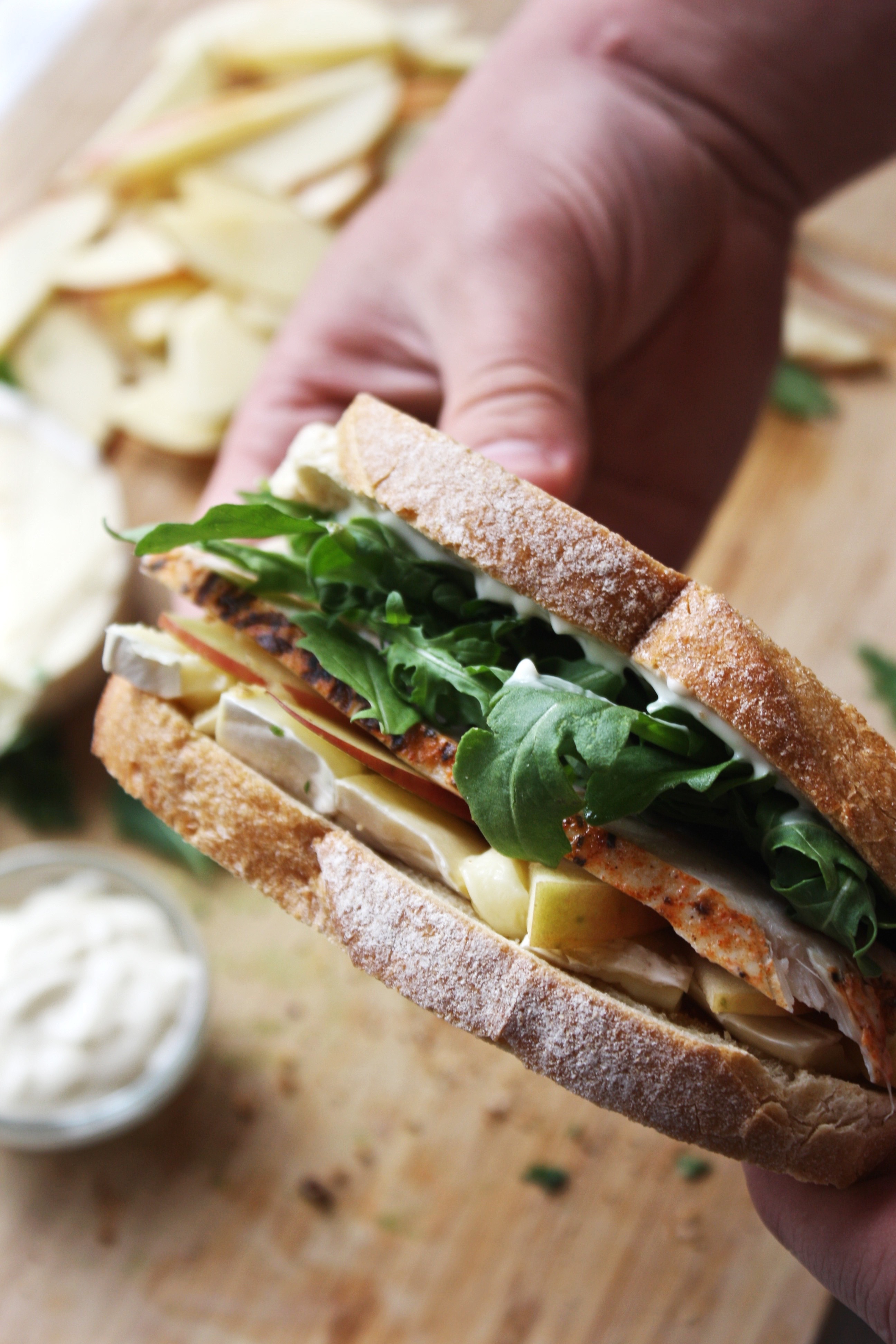 Brie Sandwich With Apple Cider Mayo